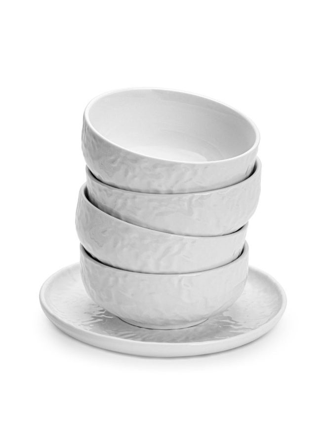 Fissman Dinner Set 18pcs Porcelain Tableware Plates Bowls Set - Image 3