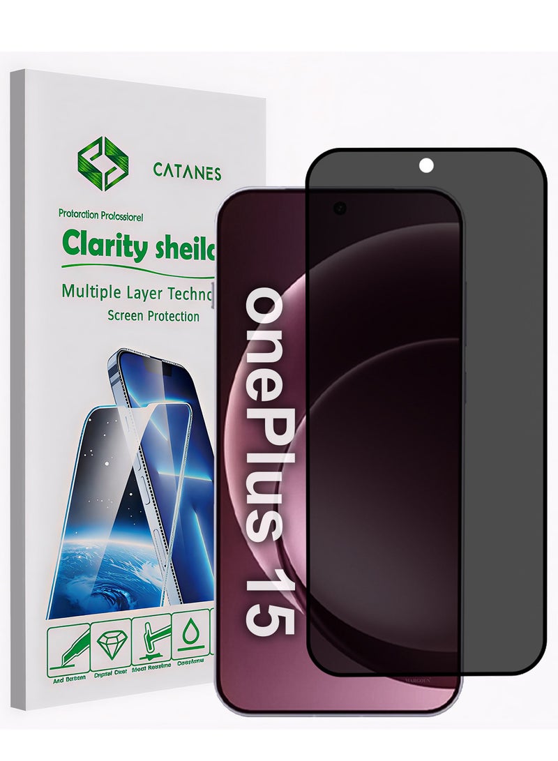 CATANES Premium Privacy Shield for OnePlus 15 9H Tempered Glass Screen Protector - Image 1