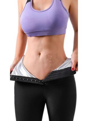 TECHNO 8Q Supportive Slimming Two Size Slimmer Slimming Sauna Cropped Buckle Shorts Corset  - Image 3