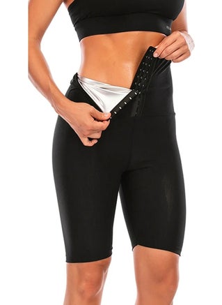 TECHNO 8Q Supportive Slimming Two Size Slimmer Slimming Sauna Cropped Buckle Shorts Corset  - Image 5