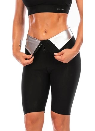TECHNO 8Q Supportive Slimming Two Size Slimmer Slimming Sauna Cropped Buckle Shorts Corset  - Image 4