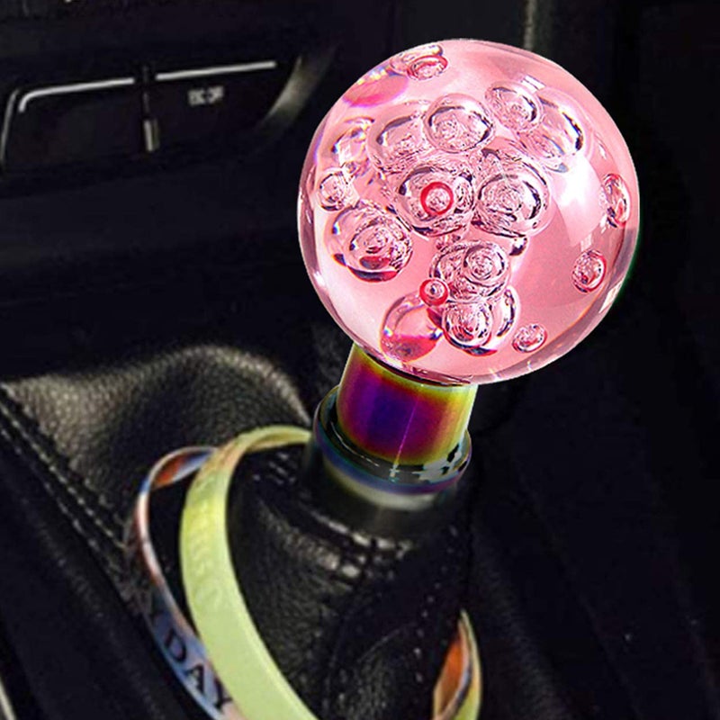 🚗 مقبض ناقل حركة بتصميم فقاعات كريستالية للسيارات أوتوماتيك ويدوي - Image 1
