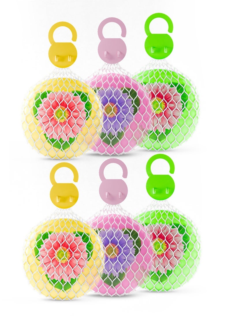 Generic Large Rose-Shaped Toilet Air Freshener – Set of 6 Pieces, 160g Each, for Long-Lasting Freshness  - Image 1