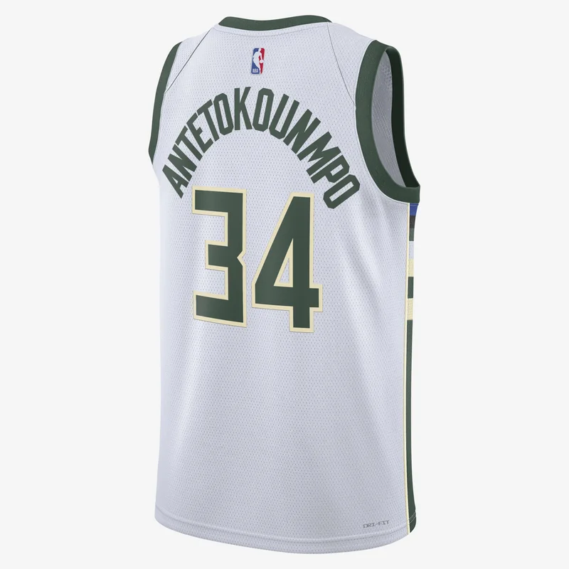 Nike Men's NBA 22/23 Milwaukee Bucks Association Edition Swingman Basketball Jersey