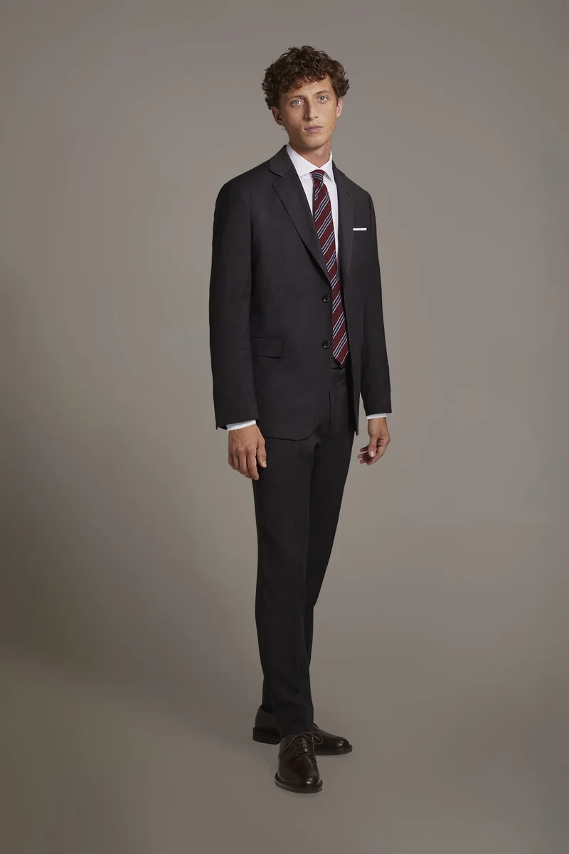 دوبل غانغر single-breasted suit - DK Grey
