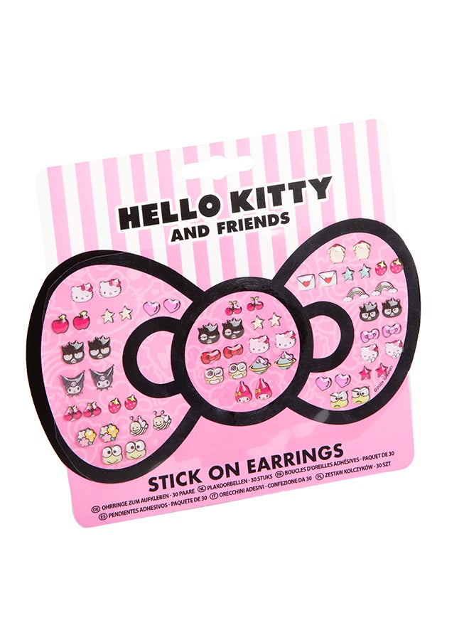 RMS Hello Kitty Stick-On Earrings – Kids Fashion Jewellery Sticker Set, Cute Dress-Up Accessory Toy - Image 3