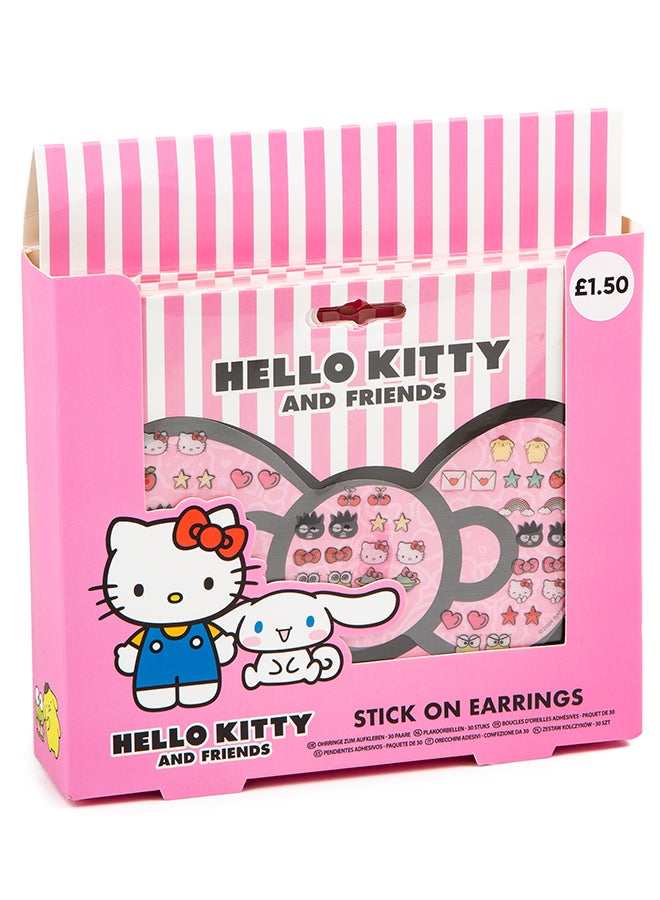 RMS Hello Kitty Stick-On Earrings – Kids Fashion Jewellery Sticker Set, Cute Dress-Up Accessory Toy - Image 4