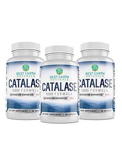 Best Earth Naturals Catalase 10000 Formula 90 Day Supply Catalase Enzyme Antioxidant With Biotin Saw Palmetto And 10000 Units Of Catalase Enzyme For Men And Women 180 Count  - Image 1