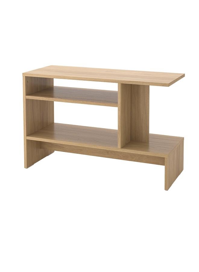 Zaboon Side table, oak effect, 80x31 cm - Image 1