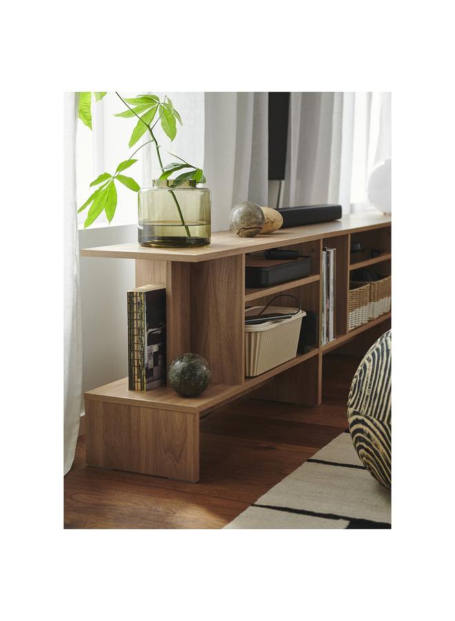 Zaboon Side table, oak effect, 80x31 cm - Image 4