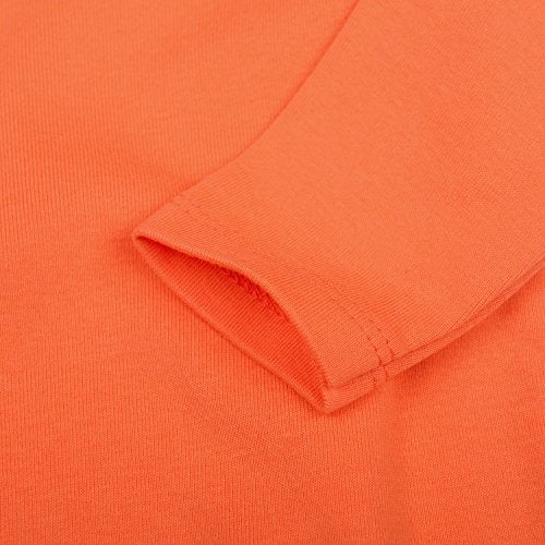 ROMPERINBOX Unisex Solid Baby Bodysuit 0-24 Months (0-3 months, Orange long sleeve) - Image 3