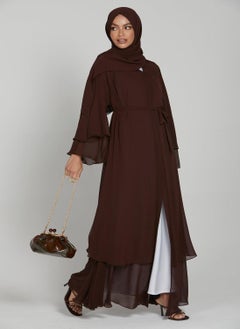 Elegant Maroon plain abaya wityh belt and Hijab-N244A - pzsku/Z00E872F26029B0EF271BZ/45/_/1738004992/5b2b3a74-d2ef-4b90-8445-ff145b550583