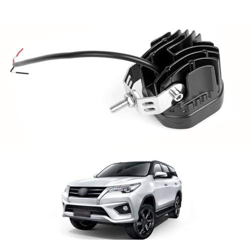 PRIKNIK 3-Inch 40W Yellow LED Spot Lights, Offroad Fog Lamps, Amber Driving Lights for Cars, SUVs, Trucks, and Boats – Pack of 2 with Bike-Compatible Three-Way Switch Compatible With F-ortuner - Image 5