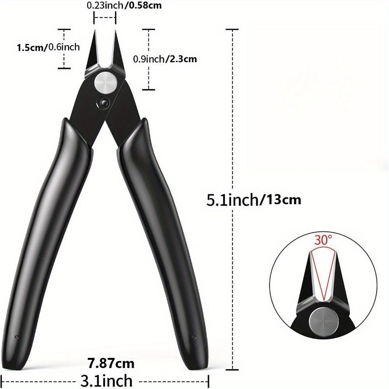 Black 5 Pack Precision Flush Wire Cutters for Jewelry 3D Print - Image 2