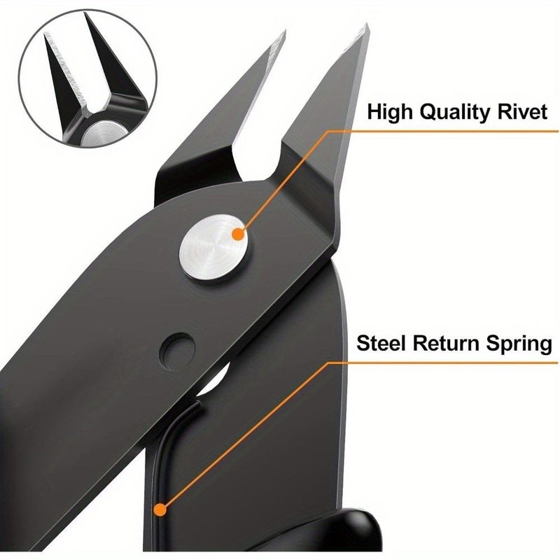 Black 5 Pack Precision Flush Wire Cutters for Jewelry 3D Print - Image 4