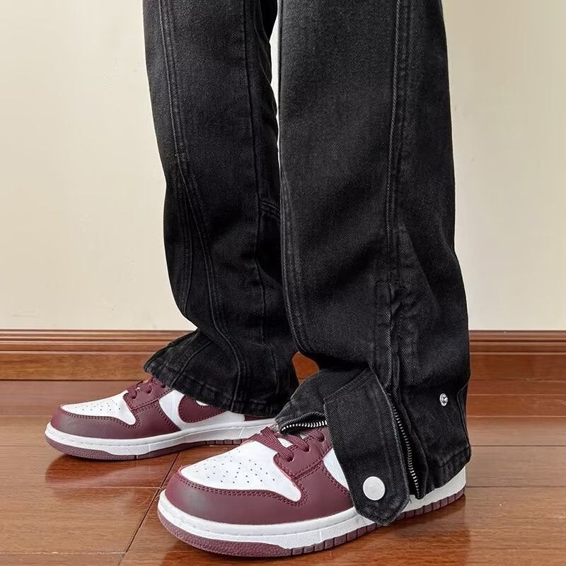 Unisex Classic Denim Jeans Loose Fit Daily Outdoor Wear - Image 3