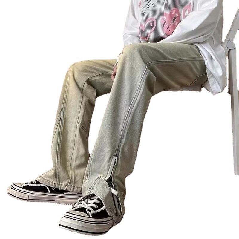 Unisex Classic Denim Jeans Loose Fit Daily Outdoor Wear - Image 5