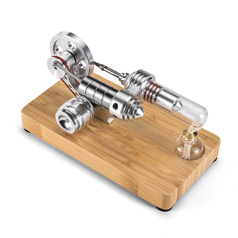 Sunnytech Hot Air Stirling Engine Colourful LED Single Flywheel Education Toy Electricity Power Generator M1403S - Image 3