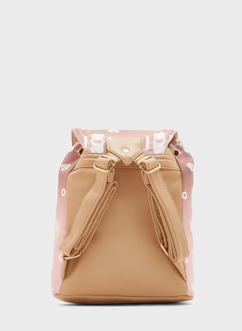 RIVER ISLAND Kids Ombre Monogram Backpack
