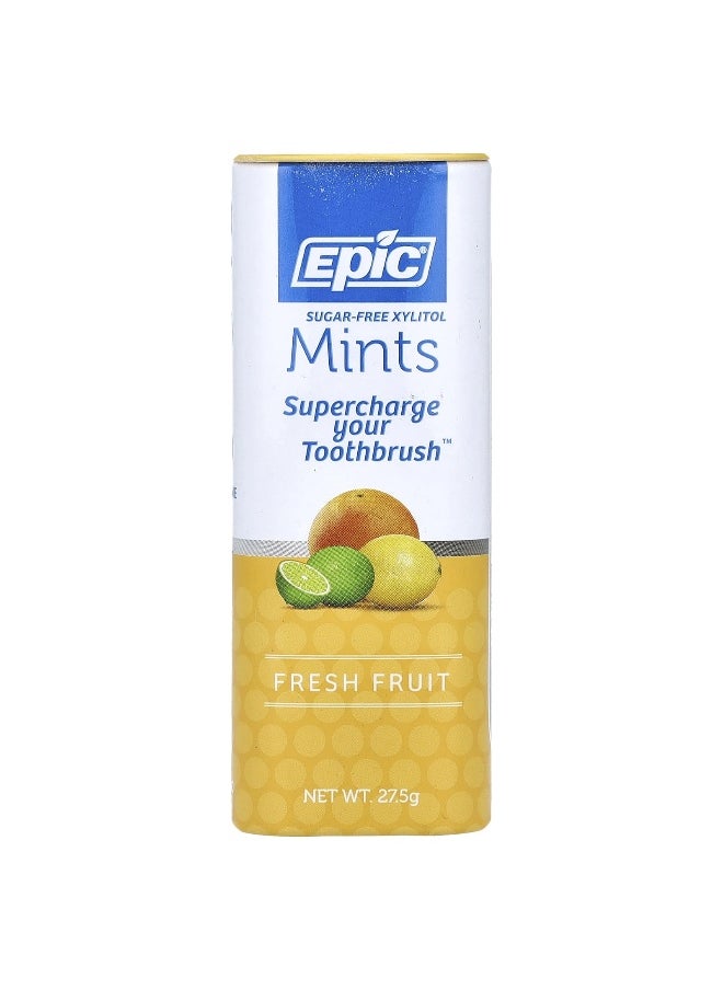 Epic Dental Epic Dental, Sugar-Free Xylitol Mints, Fresh Fruit, 27 Mints, 27.5 g  - Image 1