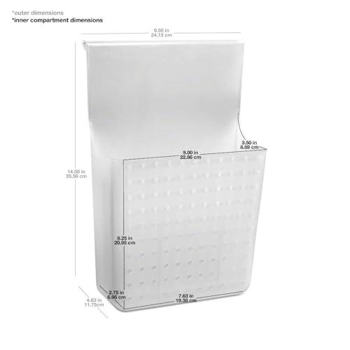 madesmart Over Door Wrap Organizer - Frost | CABINET COLLECTION | Aluminum Foil, Parchment and Kitchen Wrap Organizer | Soft-grip Hook | BPA-Free - Image 4