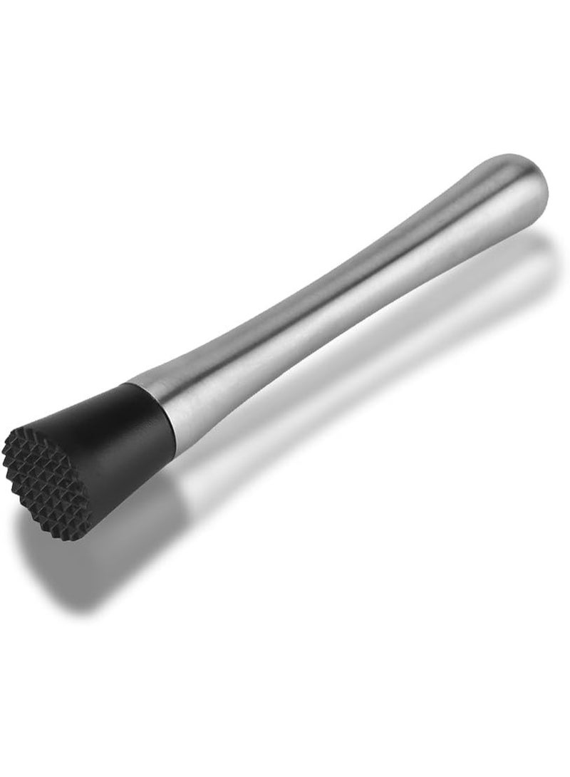 Crush Stick,Food Crusher Stick,Cocktail Stirrer Stainless Steel Cocktail Crush Stick Home Bar Tools Mojito Fruit Crusher Stainless Steel Ice Crushing Rod Food Wine Mixing for Bars Restaurants - Image 2
