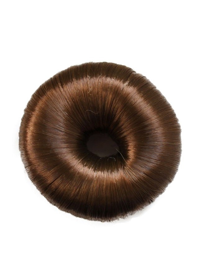 CAISHA Hair Donut Up Do Hair Ring Hairstyler Bun creator Bridal Hair Piece Diverse Color (light brown) - Image 1
