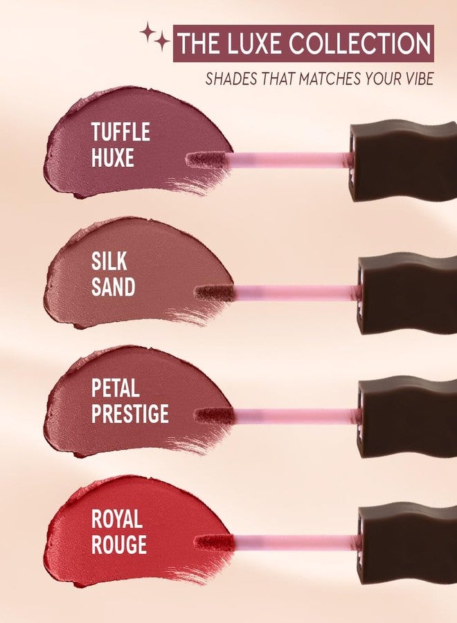 C2P PROFESSIONAL MAKEUP C2P Pro Lip Hues Velvet Liquid Lipstick - Long-Lasting Matte Lip Color, Lightweight, Smudge-Proof, Highly Pigmented Lip Makeup (Luxe Collection, Pack of 4) - Image 3