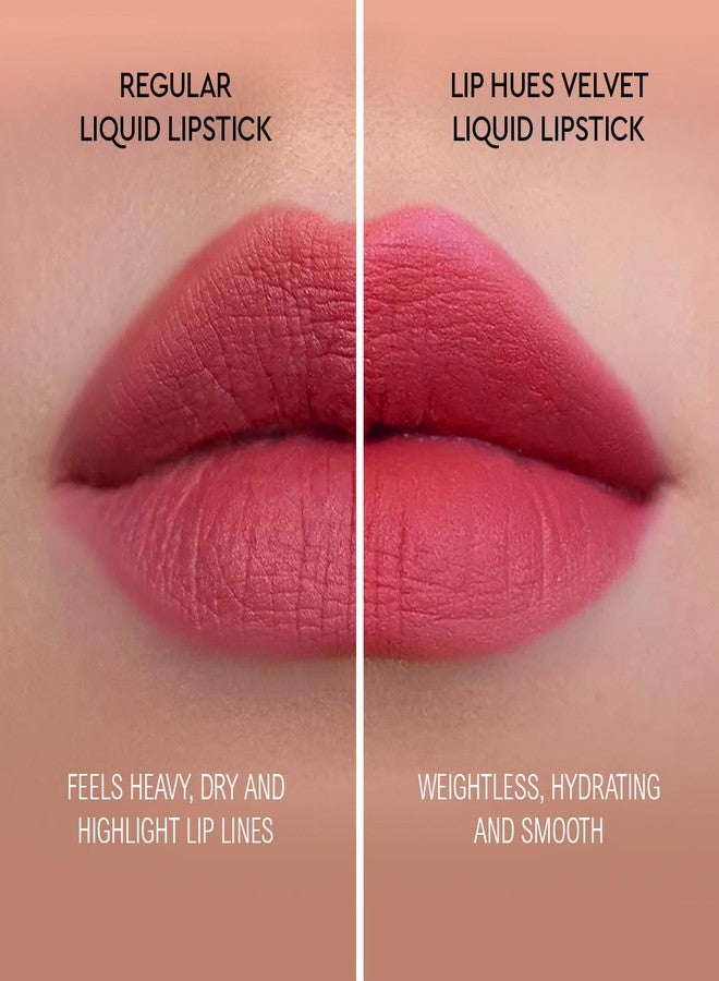 C2P PROFESSIONAL MAKEUP C2P Pro Lip Hues Velvet Liquid Lipstick - Long-Lasting Matte Lip Color, Lightweight, Smudge-Proof, Highly Pigmented Lip Makeup (Luxe Collection, Pack of 4) - Image 4