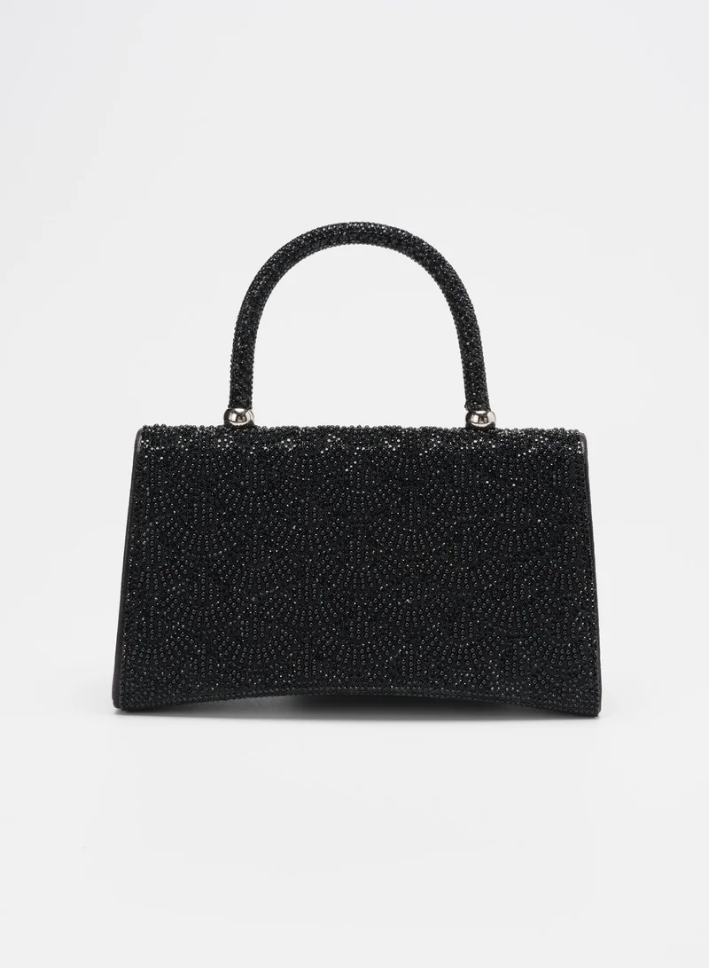 Sunfere Pearl Embellished Bow Handbag