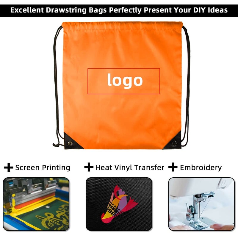 GoodtoU Drawstring Bags Bulk 40 Pack, Drawstring Backpack Cinch Bags for Kids & Adults, Lightweight Nylon String Backpacks for School Gym Travel Party Favors Goodie Bags Events Party Favors & Homeless - Image 2