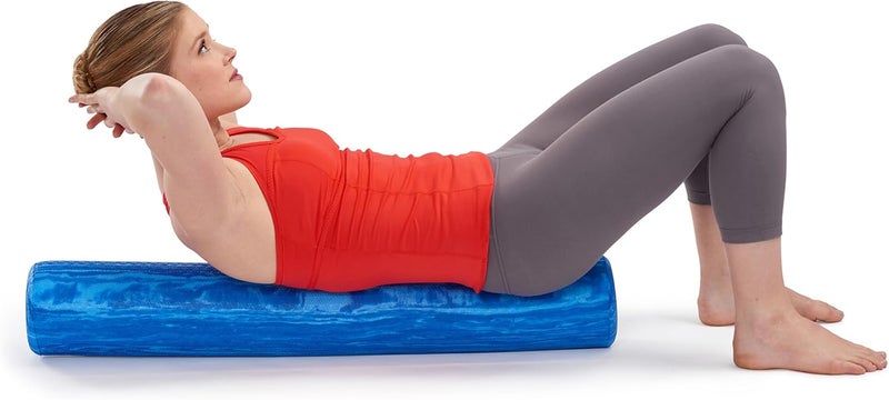 OPTP PRO-Roller Soft Density Foam Roller – Low Density Soft Foam Roller for Physical Therapy, Pilates, Yoga Foam Roll Exercises, and Muscle Recovery- Blue 36" x 6" - Image 5