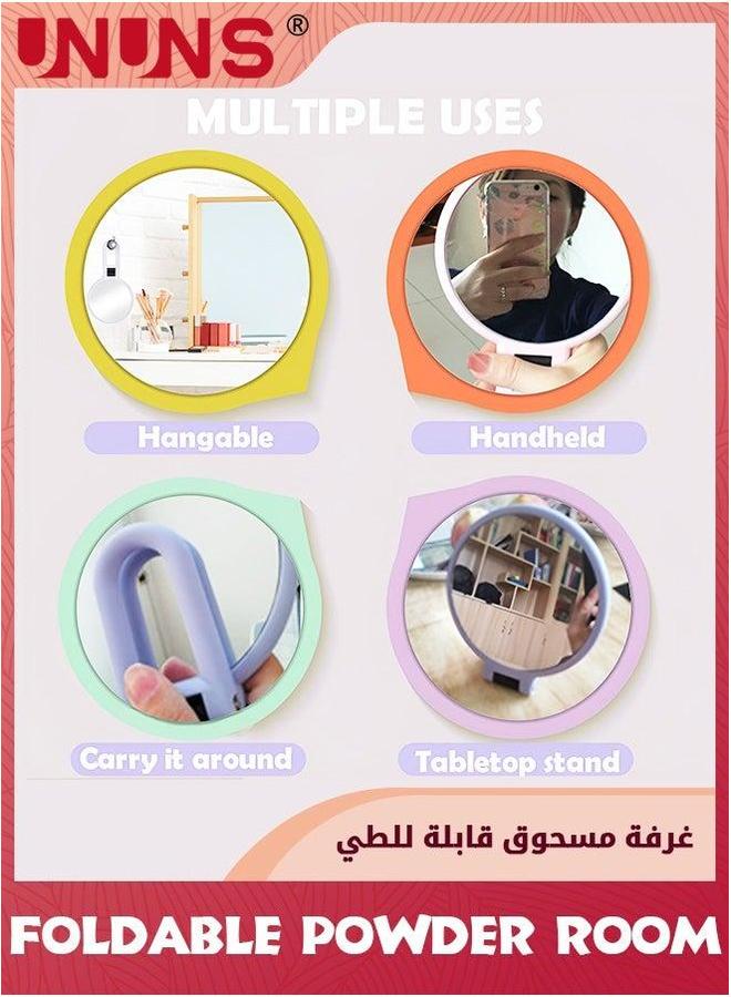 UNUNS Mirror With Stand,2-In-1 Table And Hand Held Mirror,15X Magnifying Foldable Double Side Mirror,24x13.5 Centimeter - Image 4