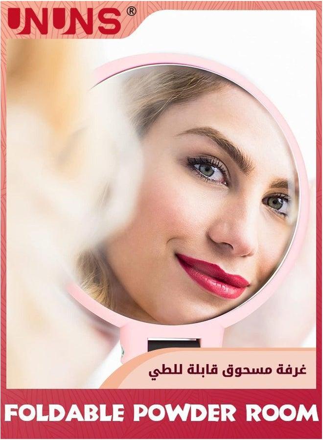 UNUNS Mirror With Stand,2-In-1 Table And Hand Held Mirror,15X Magnifying Foldable Double Side Mirror,24x13.5 Centimeter - Image 5