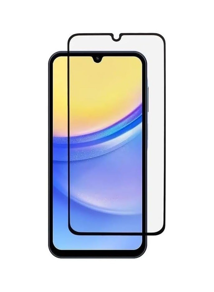 For Samsung Galaxy A16 Screen Protector Full Curved Tempered  Glass Full Adhesive Full Coverage Bubble-Free Anti Scratch HD Clear High Responsive for Samsung Galaxy A16 Black - Image 1
