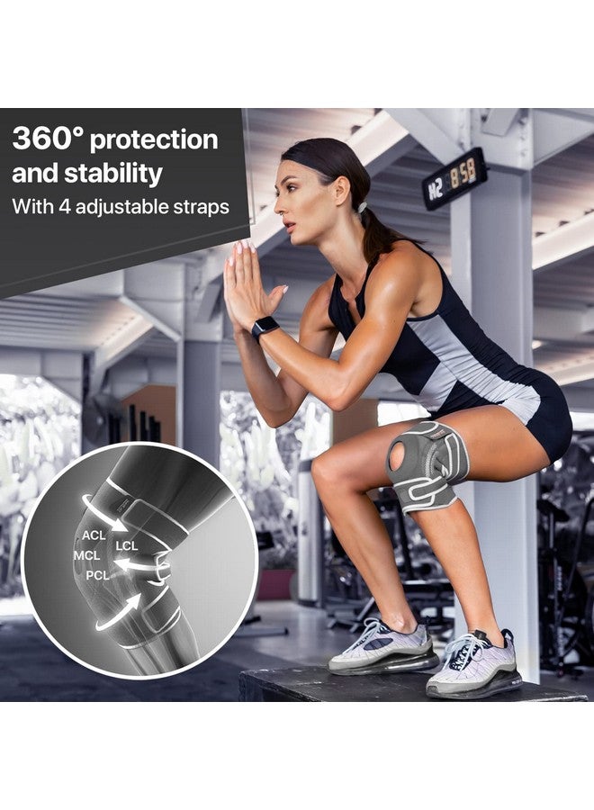 DR. BRACE DR. BRACE ELITE Knee Brace with Side Stabilizers & Patella Gel Pads for Maximum Knee Pain Support and fast recovery for men and women-Please Check How To Size Video (Moon, Large) - Image 4
