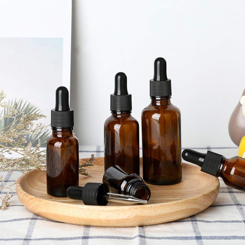 12 Pack 10ml Glass Essential Oil Dropper Bottles Travel Size 0 3 Ounces - Image 5