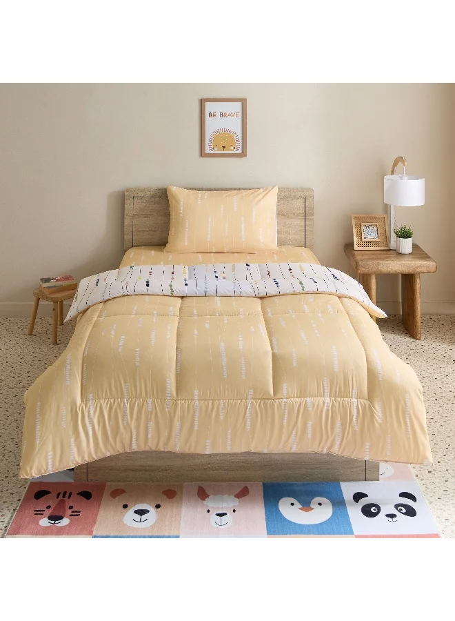 Home Box Joy Slumber 2-Piece Poppin Twin Microfibre Comforter Set - 160x220 cm