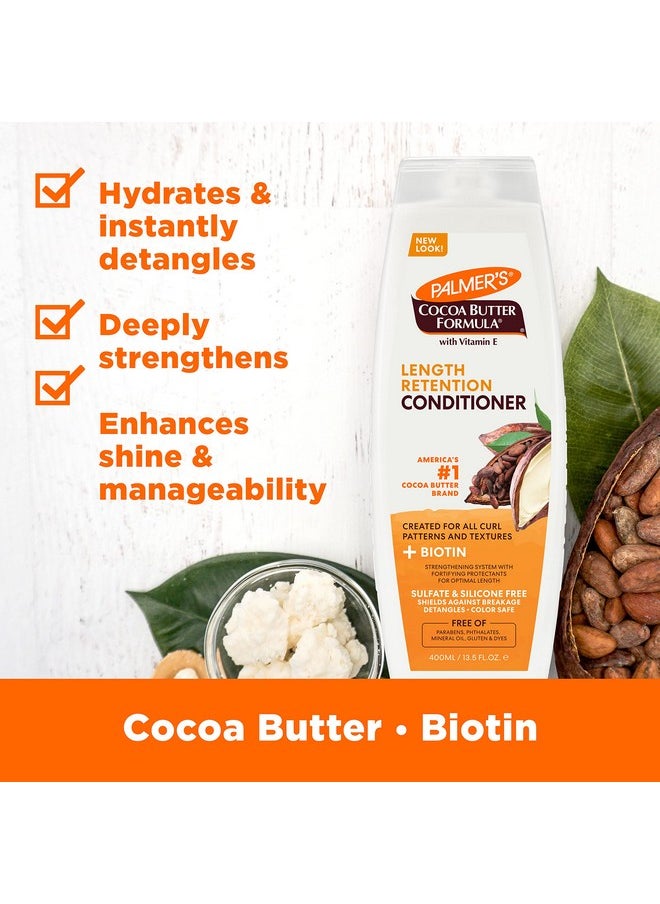 PALMER'S Palmer's Cocoa Butter & Biotin Length Retention Conditioner, 13.5 Ounce  - Image 2
