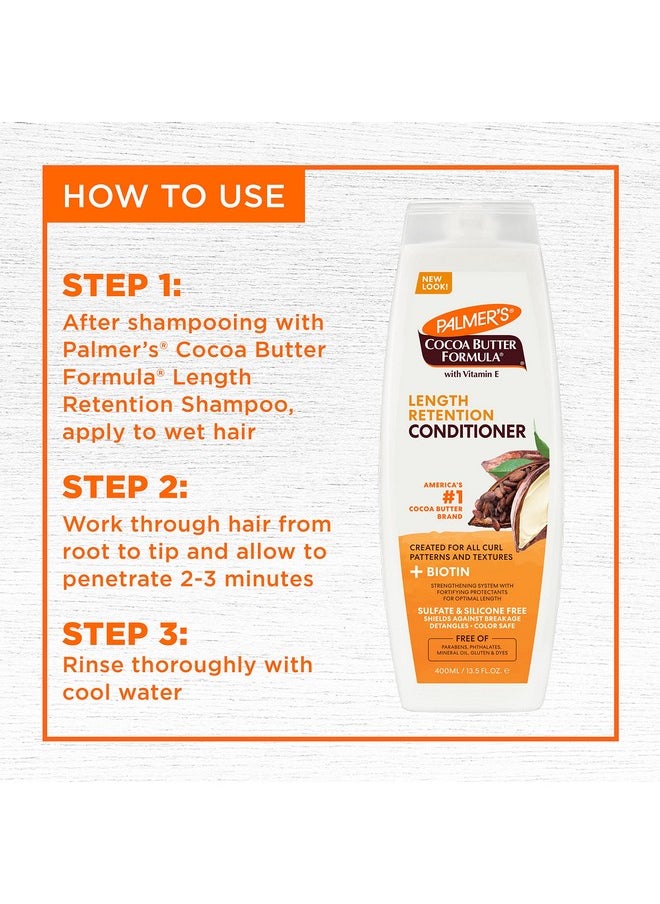 PALMER'S Palmer's Cocoa Butter & Biotin Length Retention Conditioner, 13.5 Ounce  - Image 4