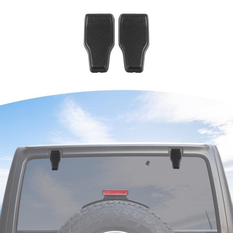 RT-TCZ RTTCZ for Jeep JL Rear Window Hinge Cover Original Replacement for Jeep Wrangler JL JLU 2018 up Black Exterior Accessories 2pcs - Image 2