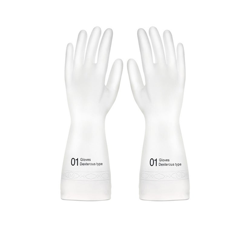 Durable PVC Cleaning Gloves, Waterproof Kitchen Dishwashing Letters 