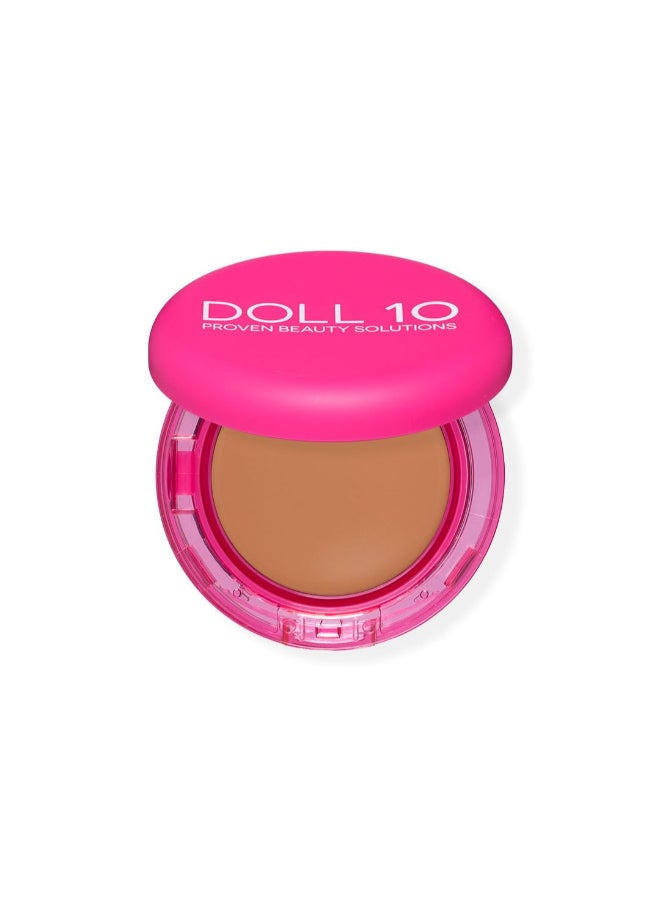 DOLL 10 NO. دول 10 ببتيد باونس بالم فاونديشن مرطب مضاد للشيخوخة للنساء الأكبر سناً لجميع أنواع البشرة نباتي نظيف طبيعي متوسط قابل للتراكم يغطي الخطوط الدقيقة متوسطة - Image 4