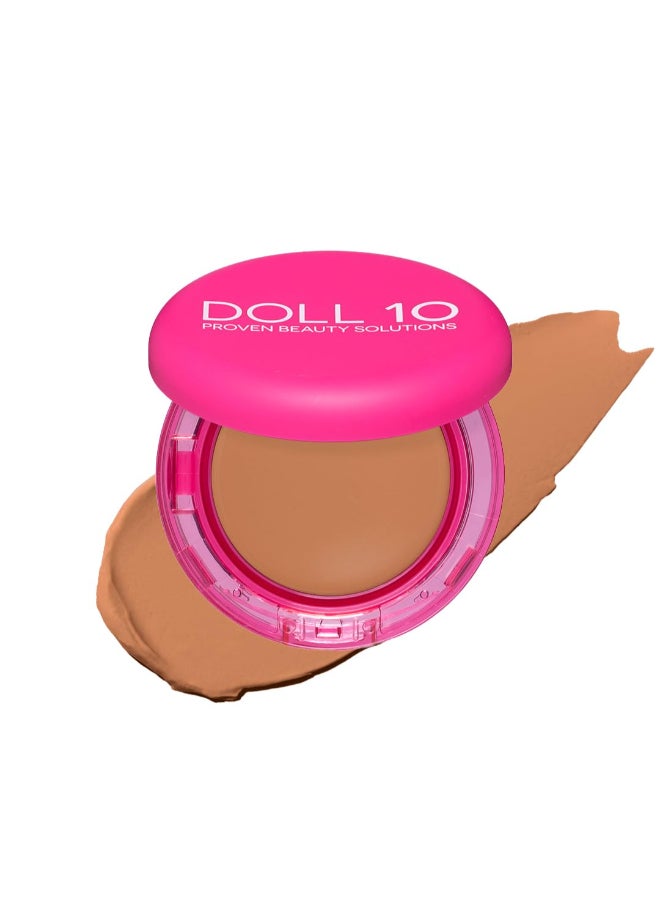DOLL 10 NO. دول 10 ببتيد باونس بالم فاونديشن مرطب مضاد للشيخوخة للنساء الأكبر سناً لجميع أنواع البشرة نباتي نظيف طبيعي متوسط قابل للتراكم يغطي الخطوط الدقيقة متوسطة - Image 2