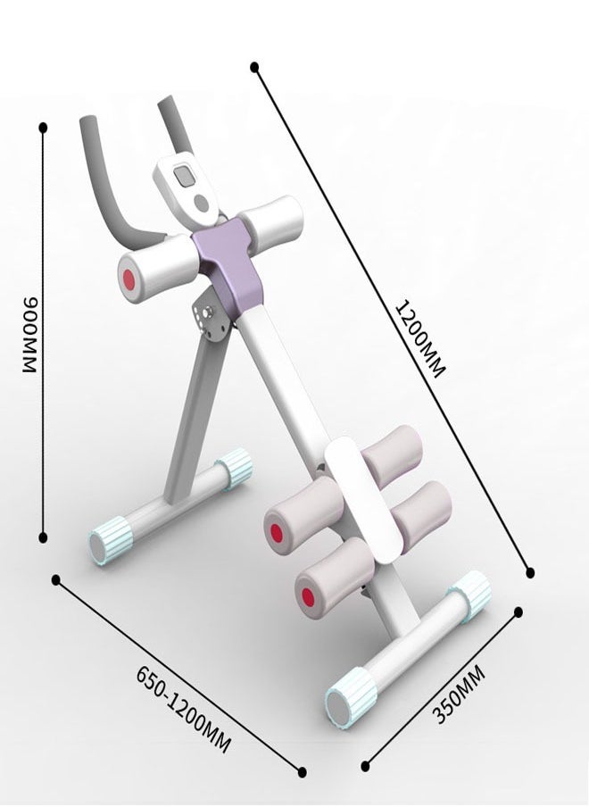 ZCM-HAPPY Abdominal Exercise Machine ABS Fitness Glider Full Body Abdominal Trainer Machine for Waist and Crunch with LCD Monitor  - Image 2