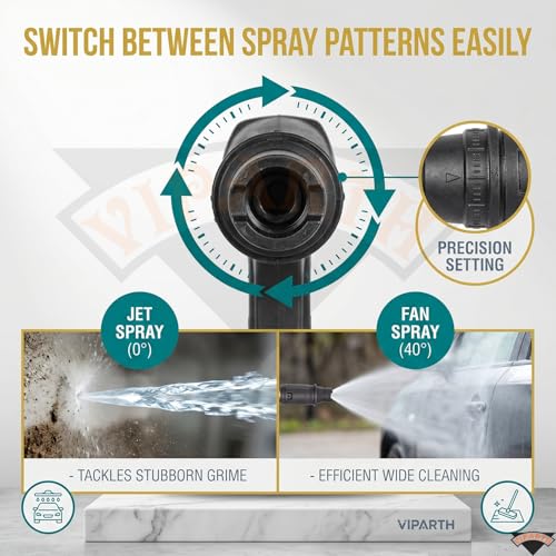 VIPARTH Pressure Washer Water Spray Gun for Car Wash Floor Cleaning | Free Inlet Filter | Suitable for every Pressure Washer | Universal Fitting | Durable | Metal - Image 3