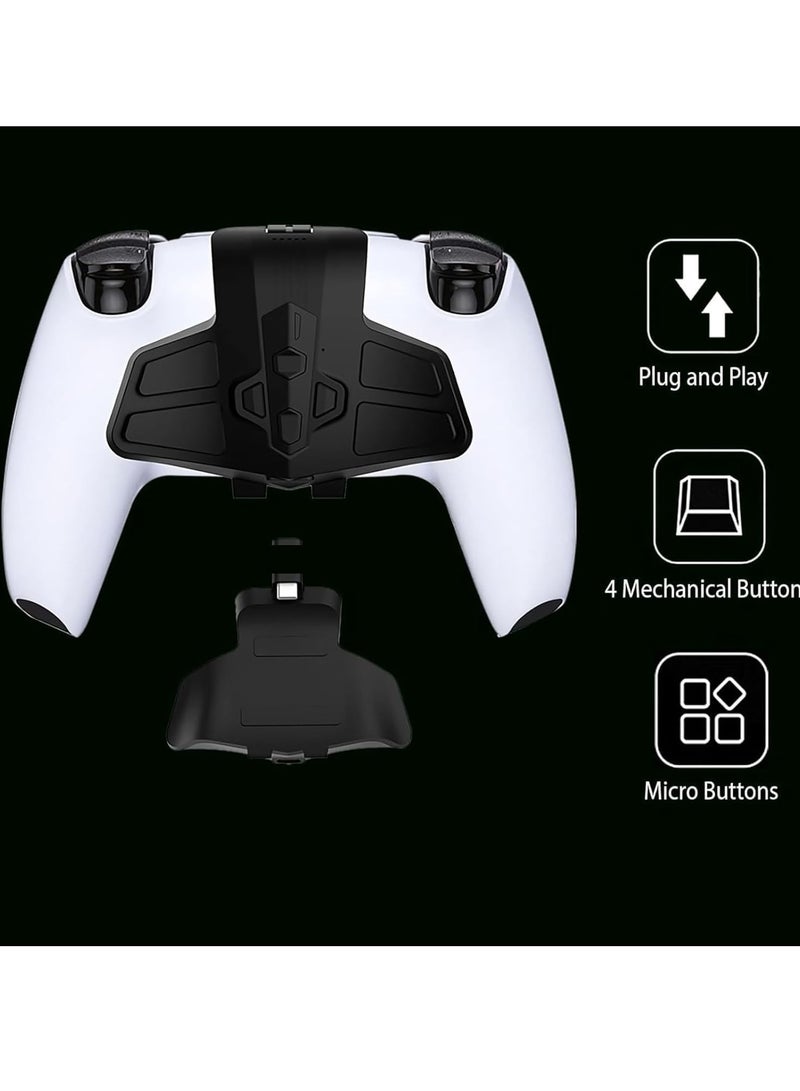 PS5 Bluetooth wireless gamepad plug-in back on with continuous programming custom mapping four back keys - Image 2