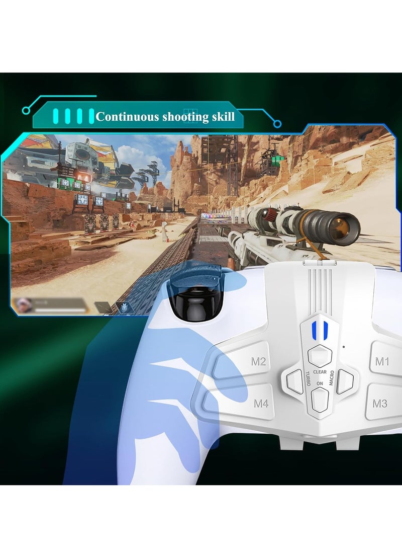 PS5 Bluetooth wireless gamepad plug-in back on with continuous programming custom mapping four back keys - Image 3