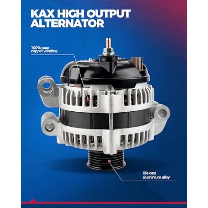 KAX New Alternator,80Amp Automotive Replacement Alternator fit for 1995-1999 Avalon, 1994-1996 Camry, 1994-1996 ES300,Alternators Replace OEM#13558 - Image 5