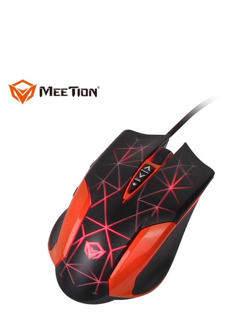 Meetion Meetion 4 in 1 C-500 PC Backlight Gold Plating USB Ergonomic Gaming Mouse Rainbow Keyboard and Mouse Pad Combo Comfortable and Soft Keys  - Image 4